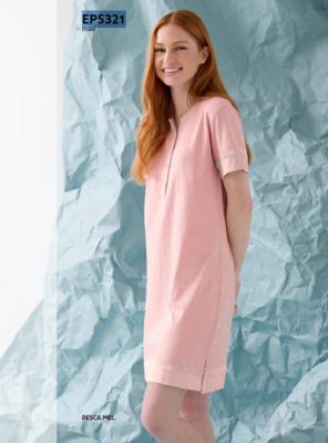 CAMICIA NOTTE DONNA M/M EP5321 Ingrosso ENRICO COVERI Tellini S.r.l.