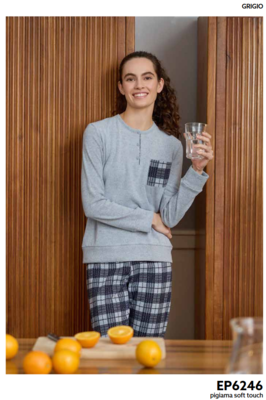 PIGIAMA DONNA M/L EP6246 Ingrosso Intimo Tellini S.r.l.