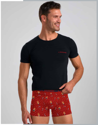 COMPLETO INTIMO NATALE UOMO GC1336 Tellini S.R.L. Χονδρική ενδυμασία
