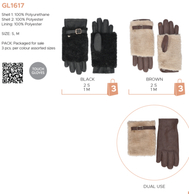 GUANTO DONNA GL1617 Tellini S.r.l. Ingrosso Abbigliamento