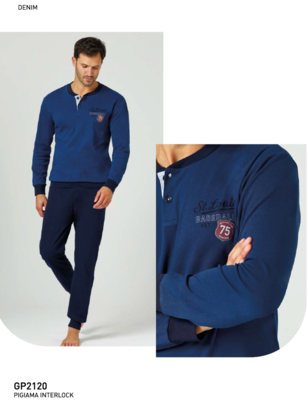 PIGIAMA UOMO M/L GP2120 Ingrosso Pigiami uomo Tellini S.r.l.