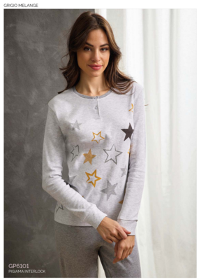 PIGIAMA DONNA M/L GP6101 Ingrosso Pigiami donna Tellini S.r.l.