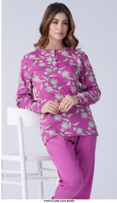 PIGIAMA SERAFINO DONNA M/L KF9025 Tellini S.r.l. Ingrosso Abbigliamento