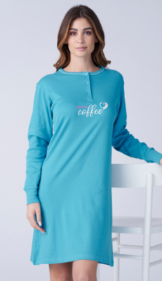 CAMICIA NOTTE DONNA M/L KF9059 Tellini S.r.l. Ingrosso Abbigliamento