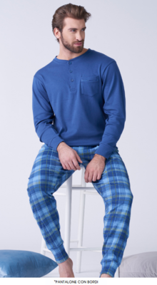 PIGIAMA SERAFINO UOMO M/L KF9328 Ingrosso Pigiami uomo Tellini S.r.l.