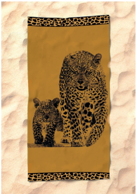 TELO MARE LEOPARD FAMILY 90X165 Ingrosso LOVELY HOME Tellini S.r.l.