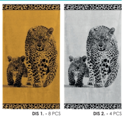 TELO MARE LEOPARD FAMILY 90X165 Ingrosso Tessile Casa Tellini S.r.l.