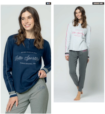 PIGIAMA DONNA M/L LP6114 Ingrosso Pigiami donna Tellini S.r.l.