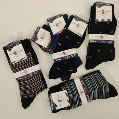TRIS CALZINO CORTO UOMO MF308 Tellini S.r.l. Ingrosso Abbigliamento
