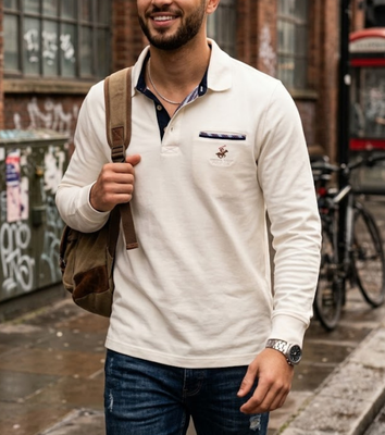 POLO UOMO M/L P451231 Tellini S.r.l. Ingrosso Abbigliamento