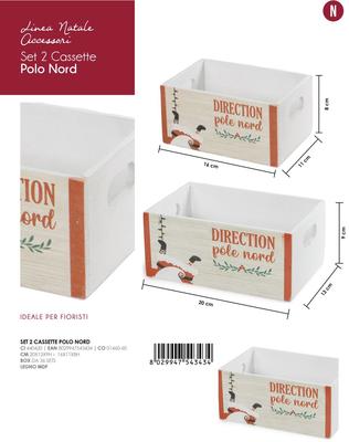 SET 2 CASSE POLO NORD Ingrosso LOVELY HOME Tellini S.r.l.