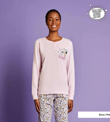 PIGIAMA DONNA M/L SND3850 Tellini S.R.L. Χονδρική ενδυμασία