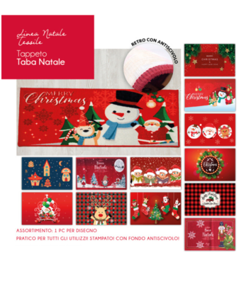 TAPPETO NATALE TABA 40X70 Tellini S.r.l. Ingrosso Abbigliamento