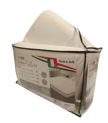 COPRIMATERASSO 2P TOPPER 160X190 MEMORY ARGENTO Ingrosso Hôtellerie Tellini S.r.l.