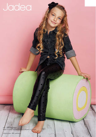 leggings ecopelle bambina