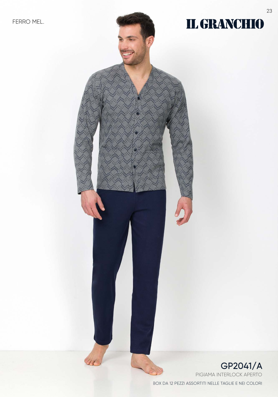 Pigiama Uomo Diplomat Manica Lunga - Cotone Comodo, Modello New Art WO501 - Foto 8